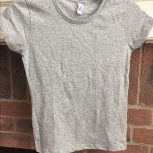 Girls Large Sz 10-12 Gray T Shirt